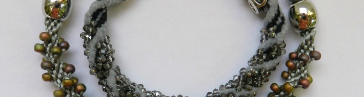 Kumihimo Spiral Braid with Beads