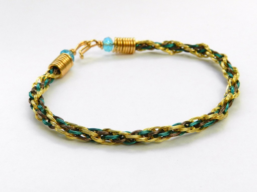 Kumihimo Round Braid Wire Bracelet