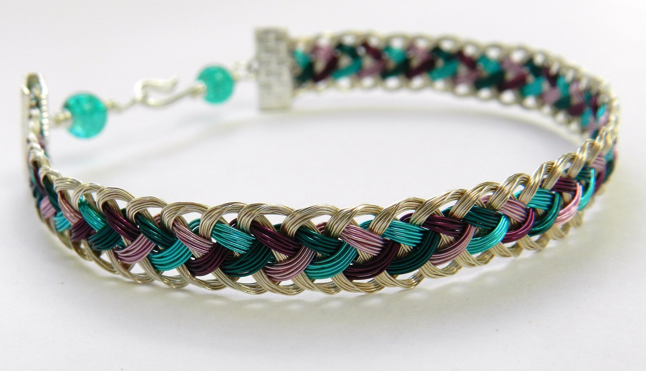 Kumihimo Half Round Braid Wire Bracelet