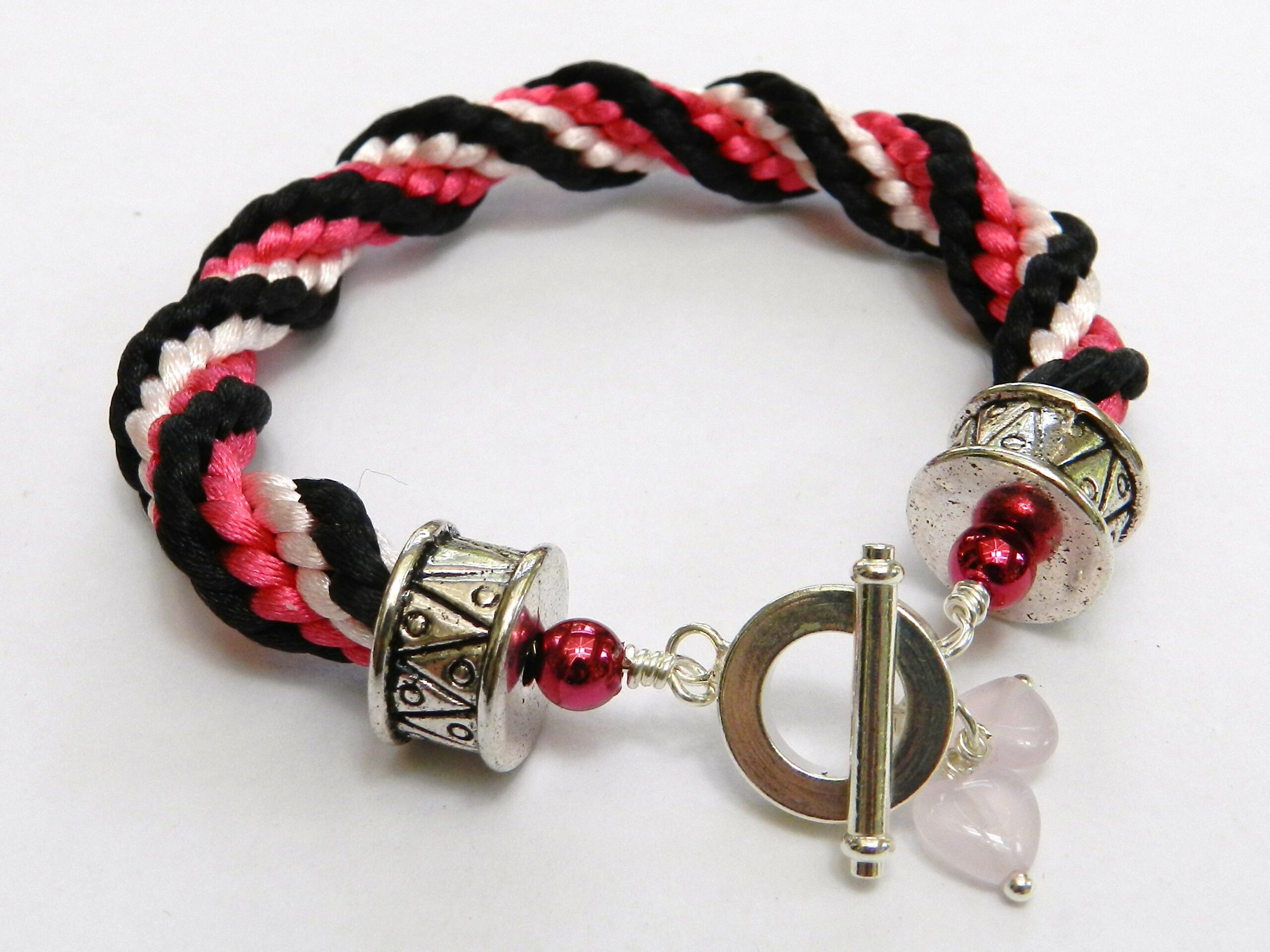 kumihimo spiral braid bracelet instructions