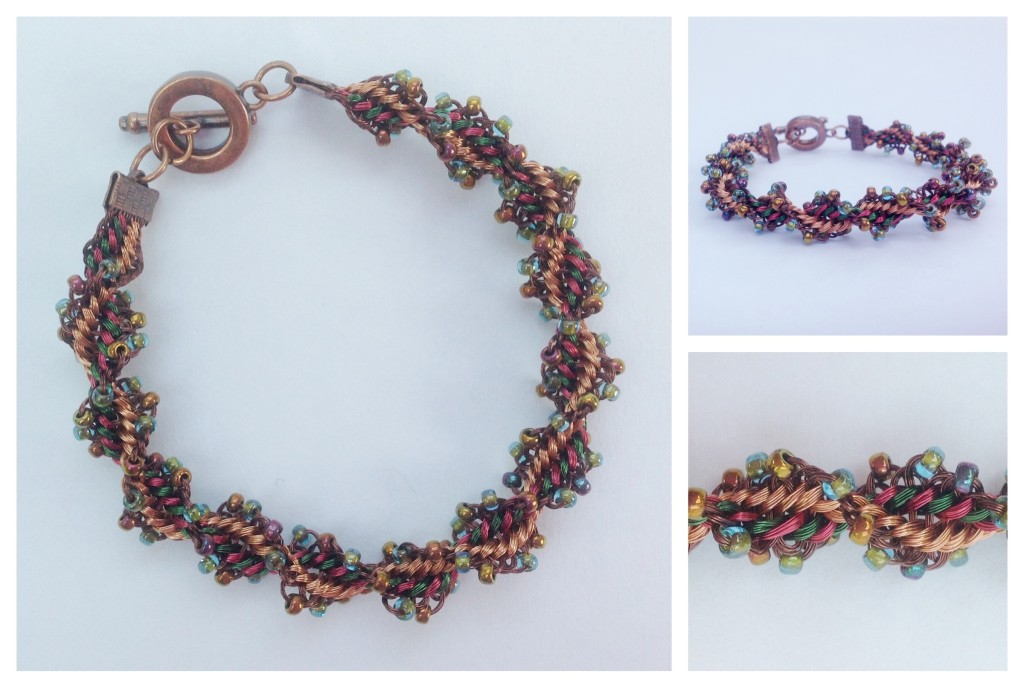 Twister Kumihimo Wire Bracelet