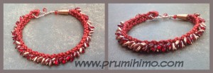 Kumihimo Bracelet with Rizo beads