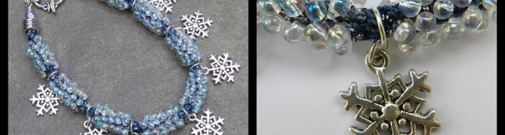 Snowflake bracelet, but no snow here yet! Snowflake bracelt