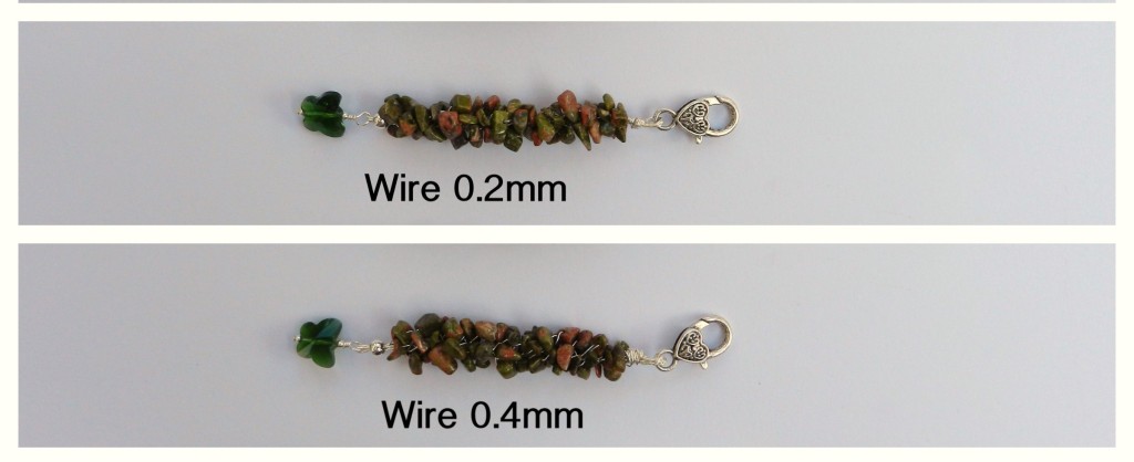 wire kumihimo gemstones