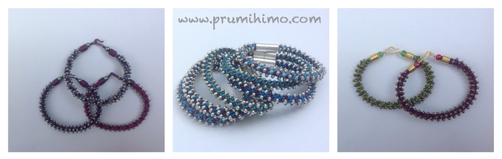 Kumihimo stacking bracelet