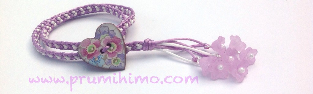 Spring Kumihimo bracelet