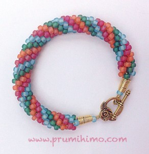 Kumihimo 4 colour bracelet