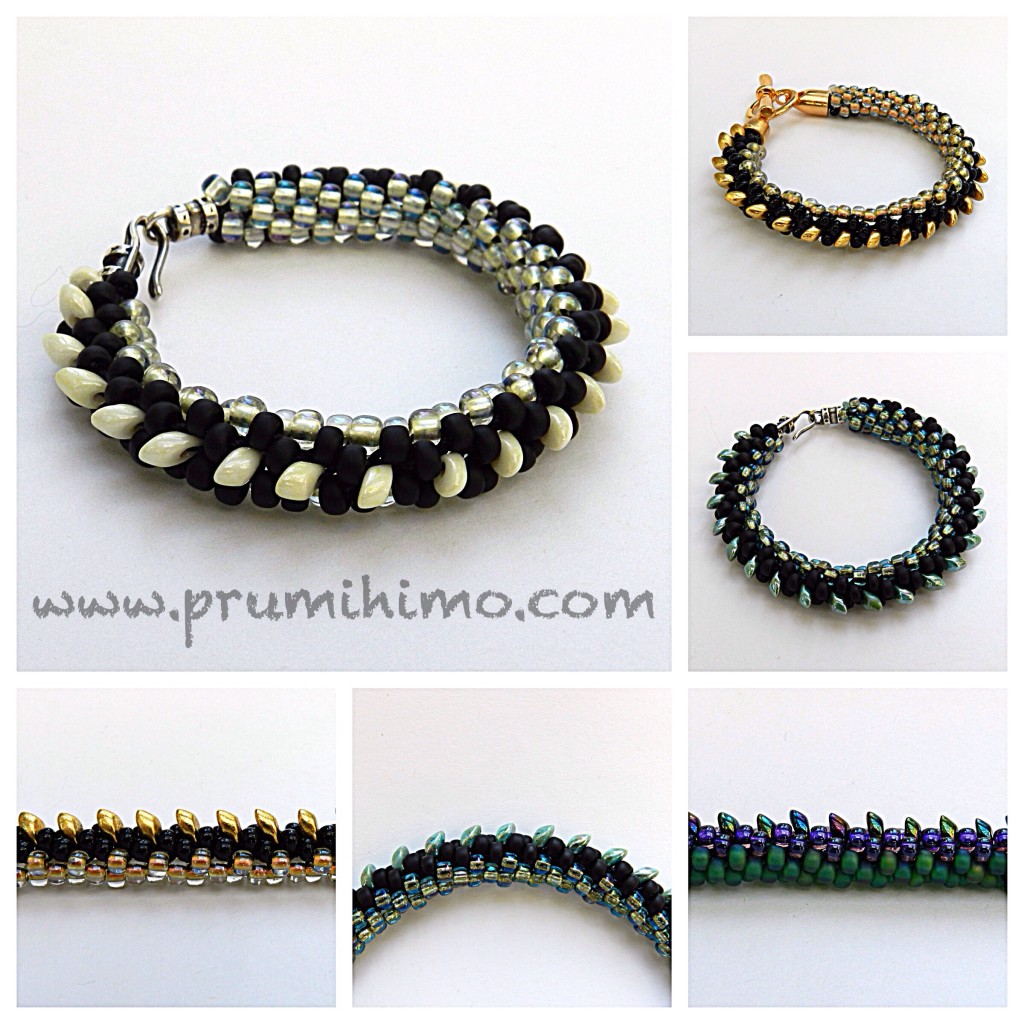 Kumihimo magatama bracelet tutorial