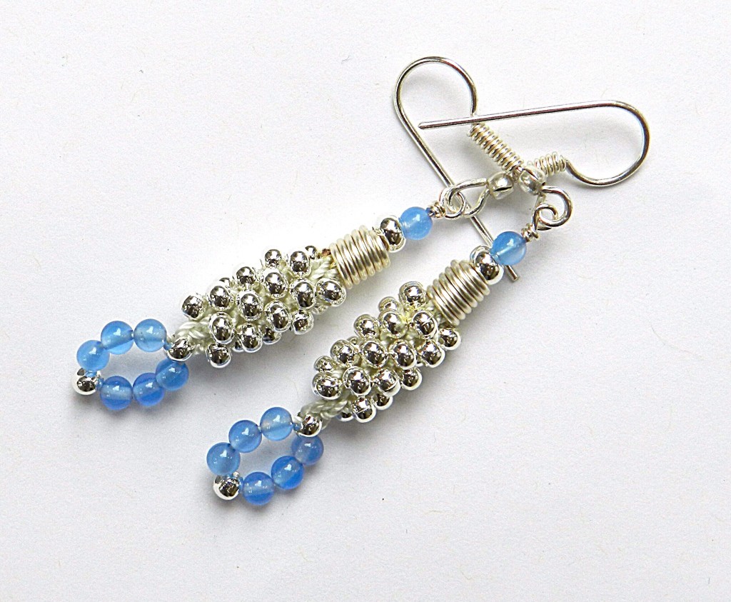 Kumihimo earrings