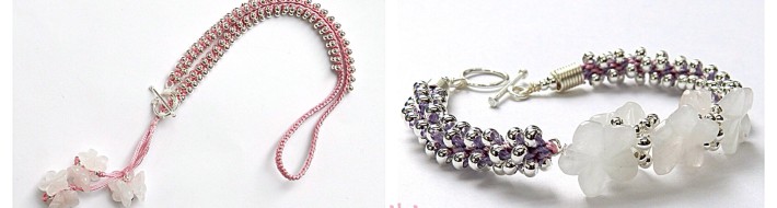 Rose Quartz Flowers, summery and feminine. Pink banner