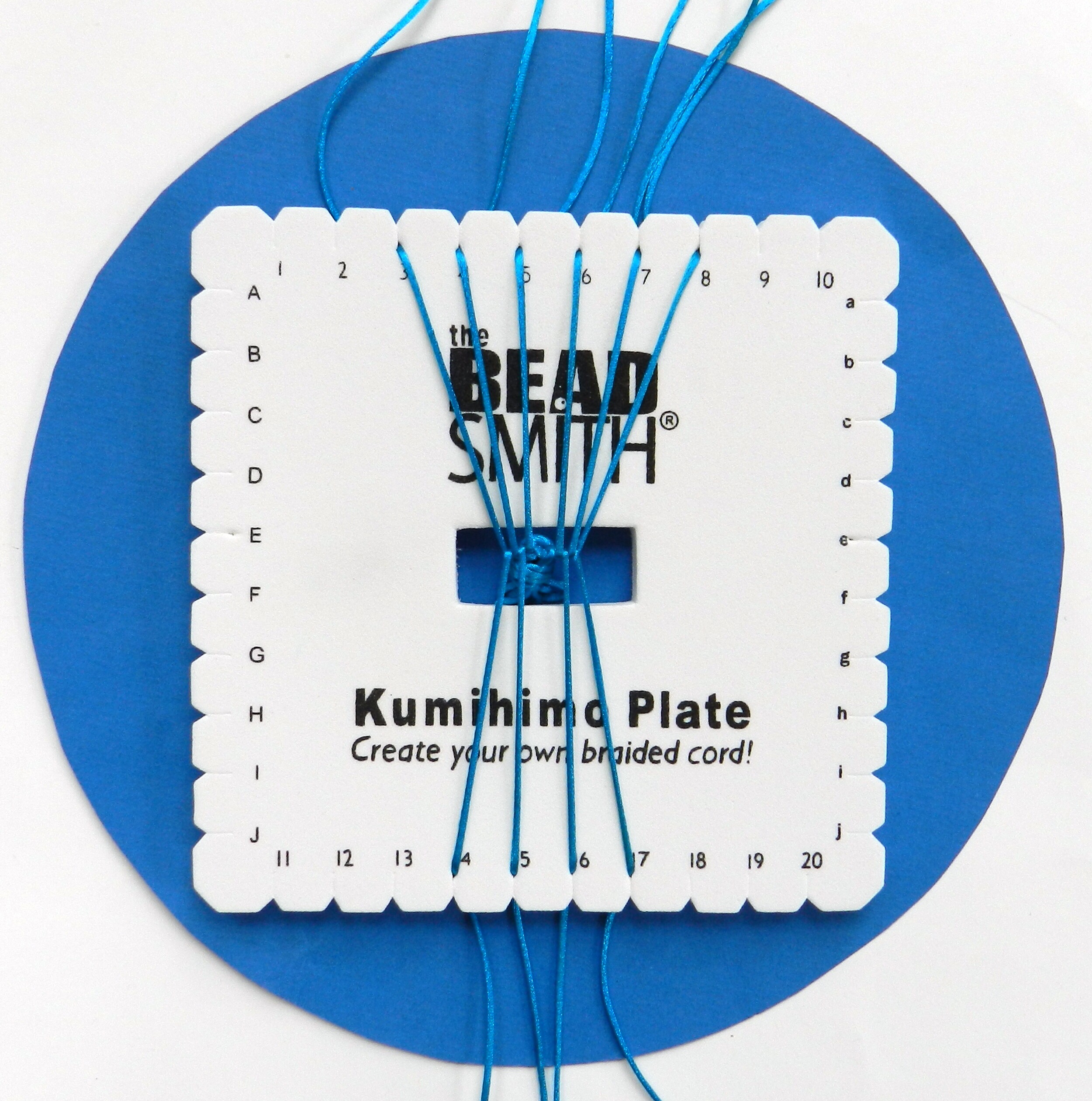 kumihimo square plate instructions