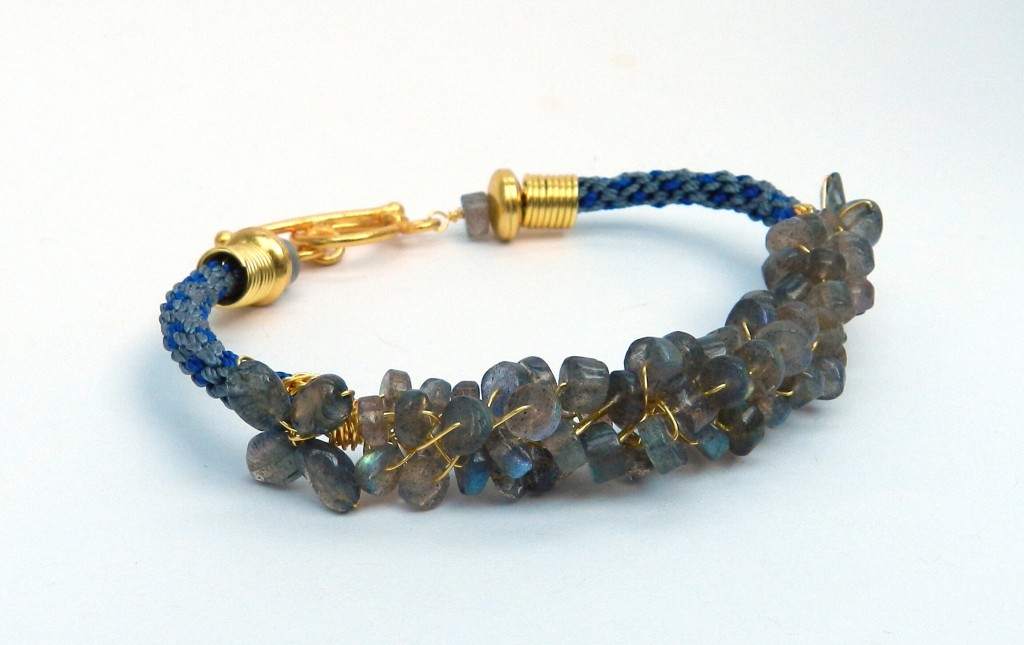 Labradorite kumihimo bracelet