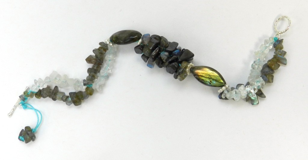 Labradorite kumihimo bracelet