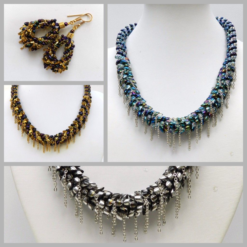 Cascade kumihimo necklace tutorial