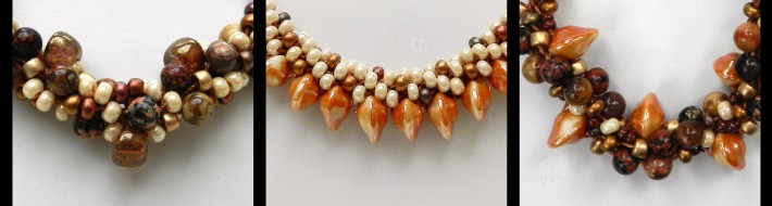 Unusual new beads for Kumihimo UFO strip