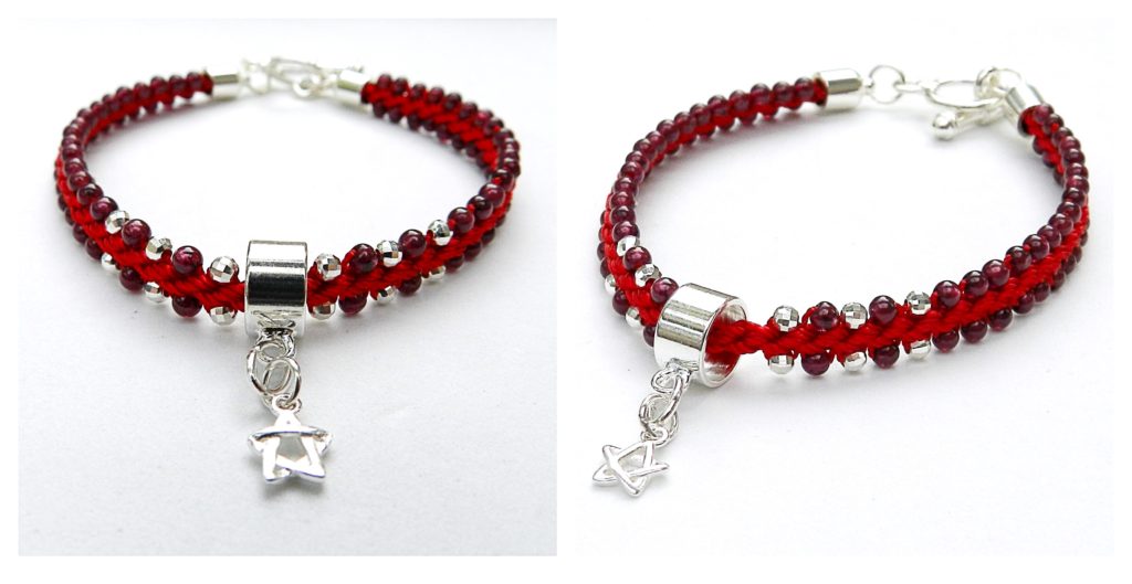 Star kumihimo bracelet