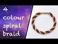 4 colour spiral braid