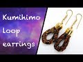 kumihimo loop earring