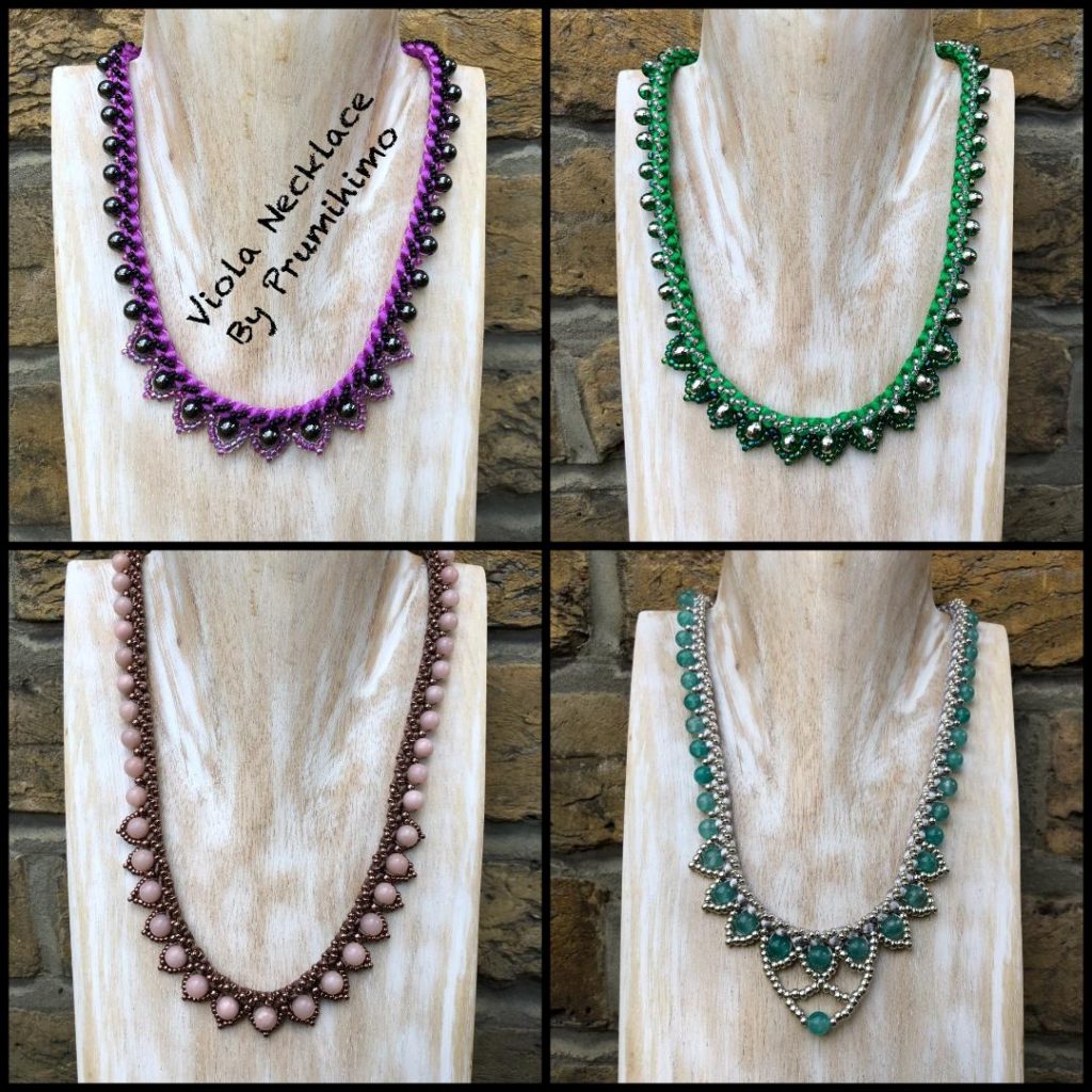 Prumihimo Viola Necklace