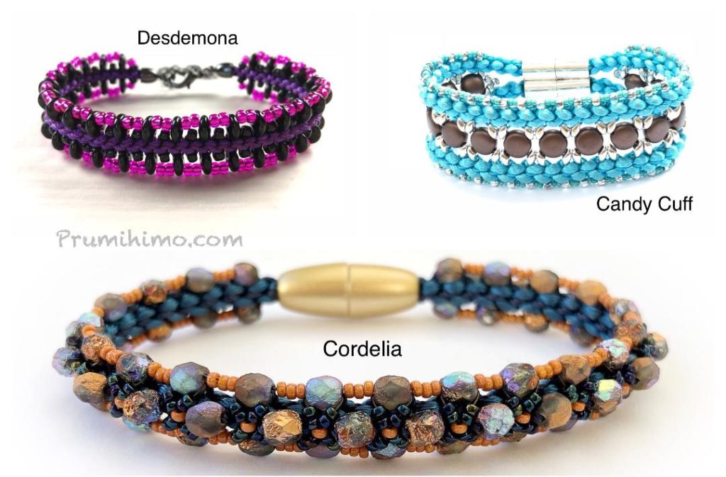 Prumihimo bracelets