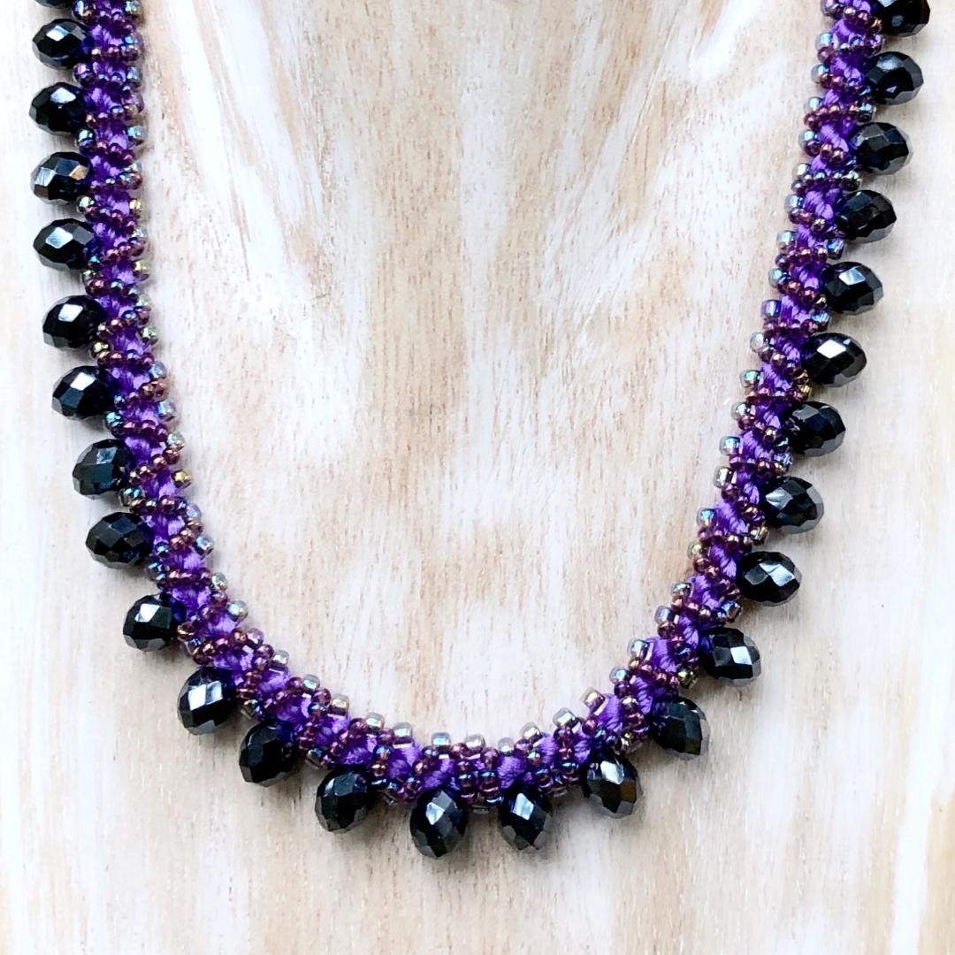 Dark Lilac Opulence Necklace