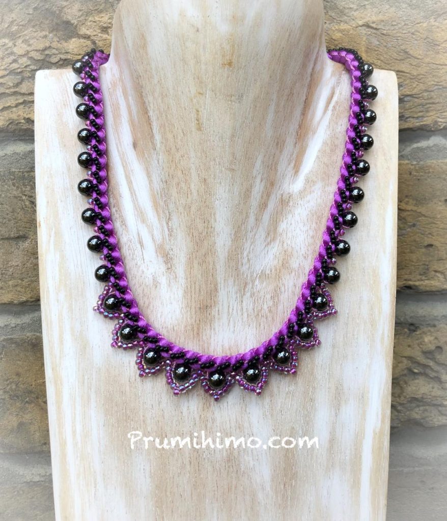 Prumihimo Viola Necklace