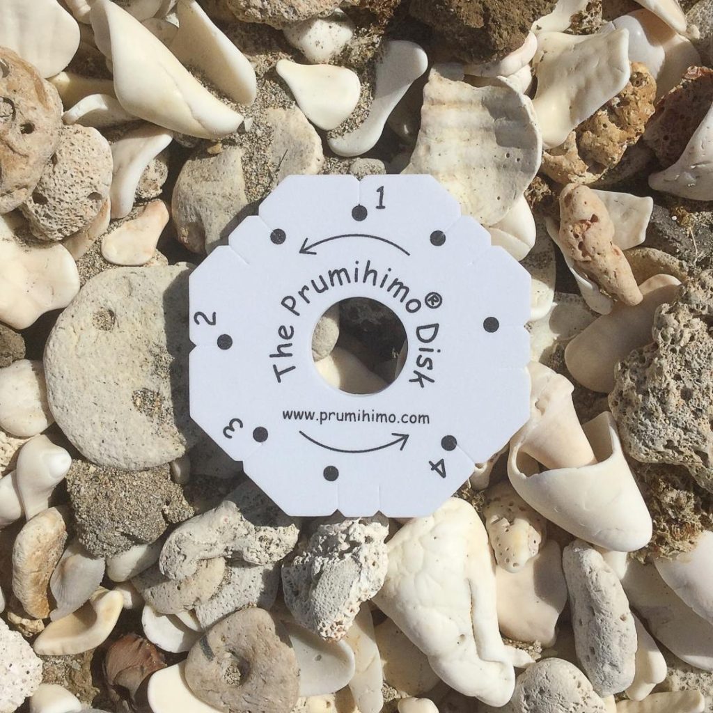 Prumihimo disk on vacation