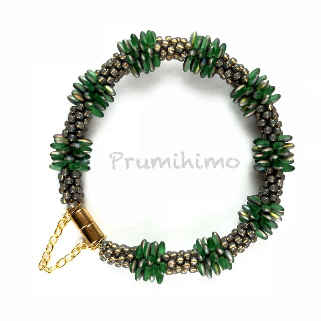 Rizo kumihimo bracelet