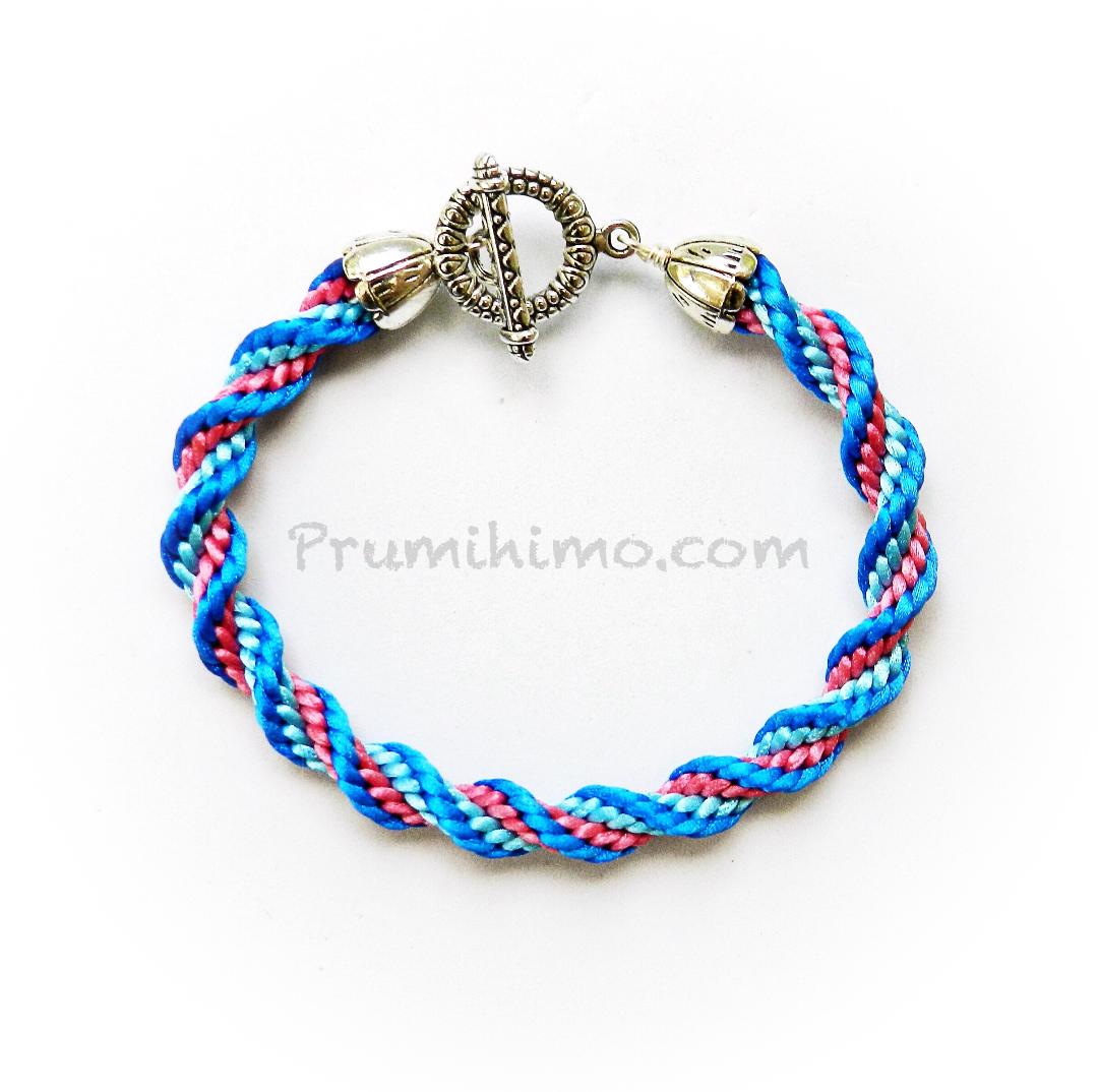 Spiral braid bracelet