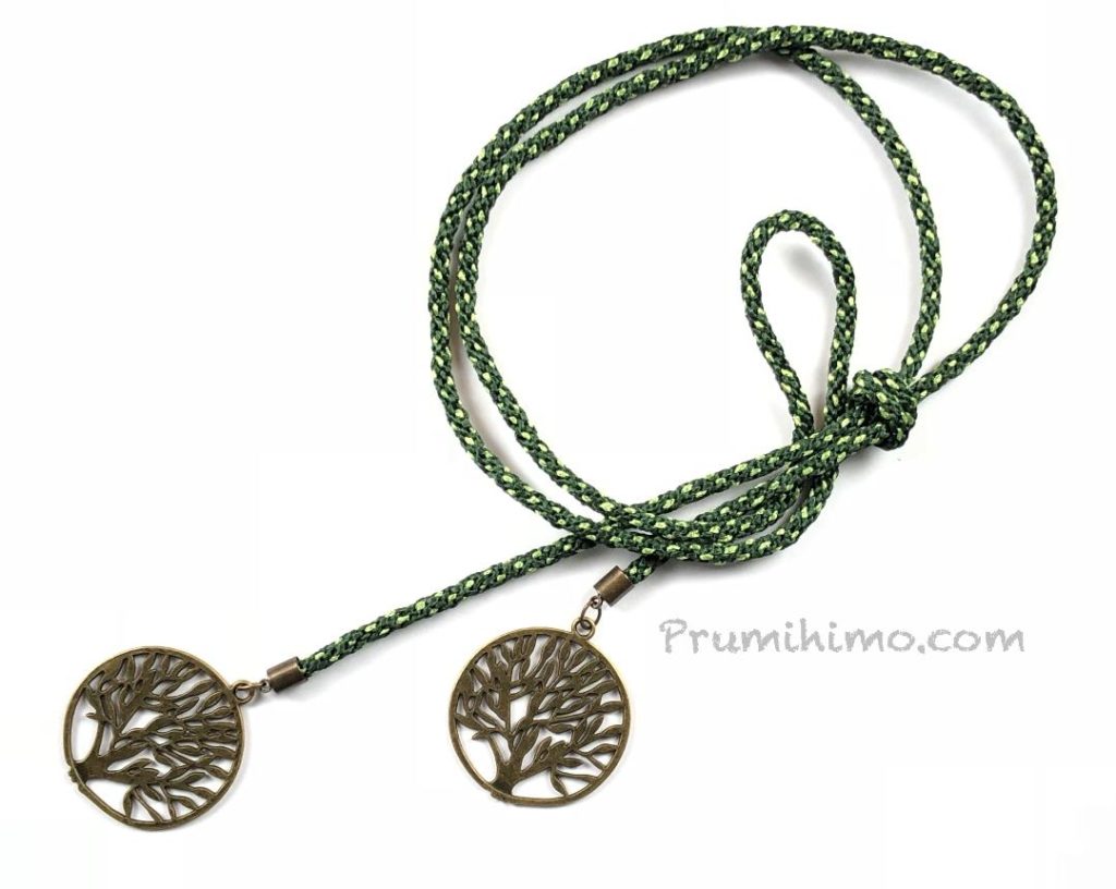 kumihimo knotted lariat
