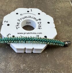 Kit - Picasso Bracelet with 1 EXTRA-THICK Prumihimo Disk - Teal