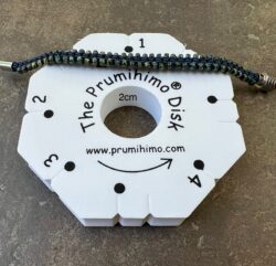 Kit - Picasso Bracelet with 1 EXTRA-THICK Prumihimo Disk - Navy