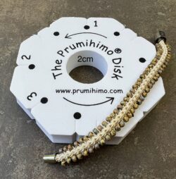 Kit - Picasso Bracelet with 1 EXTRA-THICK Prumihimo Disk - Neutral Colours